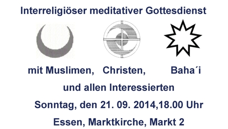 Interreligiöser meditativer Gottesdienst